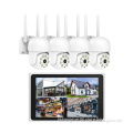 Tuya 4CH 3MP Wireless NVR Kit with WiFi Dome Security Camera PTZ CCTV System and 12.5 Inch LCD Screen
